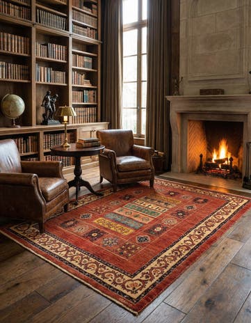 5' x 6' 6 Luribaft Wool Rug