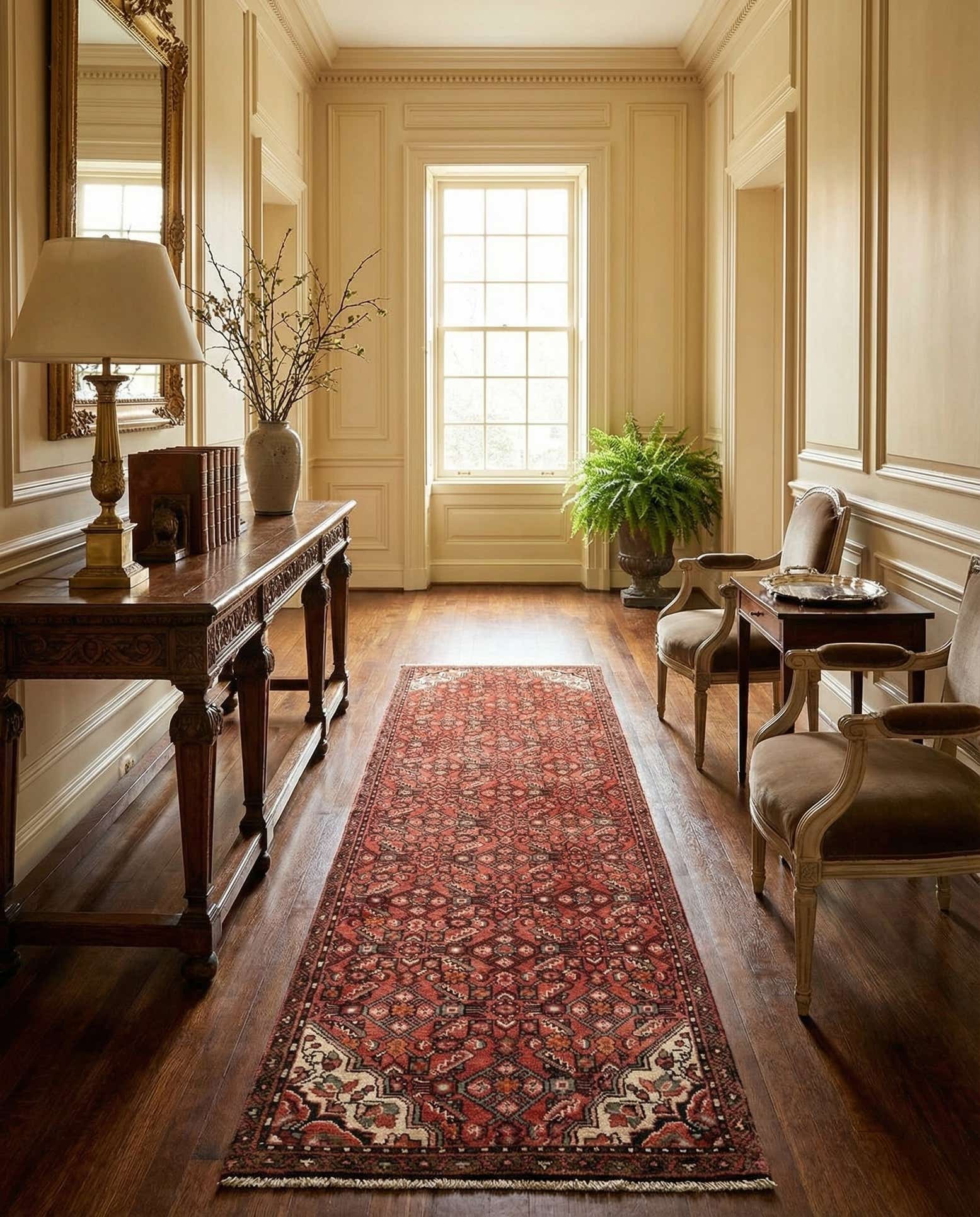 2' 9 x 9' 7 Hamedan Wool Runner Rug