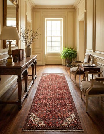 2' 9 x 9' 7 Hamedan Wool Runner Rug