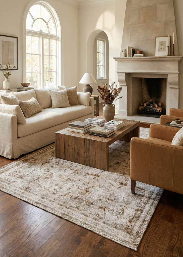 5' 4 x 8' 10 Hand Knotted Ultra Vintage Persian Wool Rug