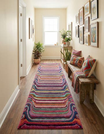 2' 7 x 10' Washable Theia Runner Rug