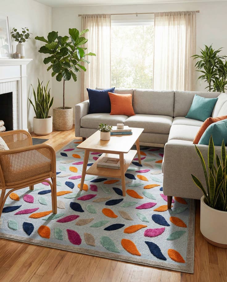 Detail image of 9' x 12' Easy-Clean Aruba Indoor / Outdoor Rug