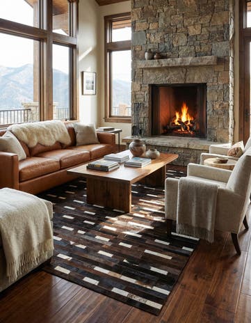 5' x 8' Cowhide Rug