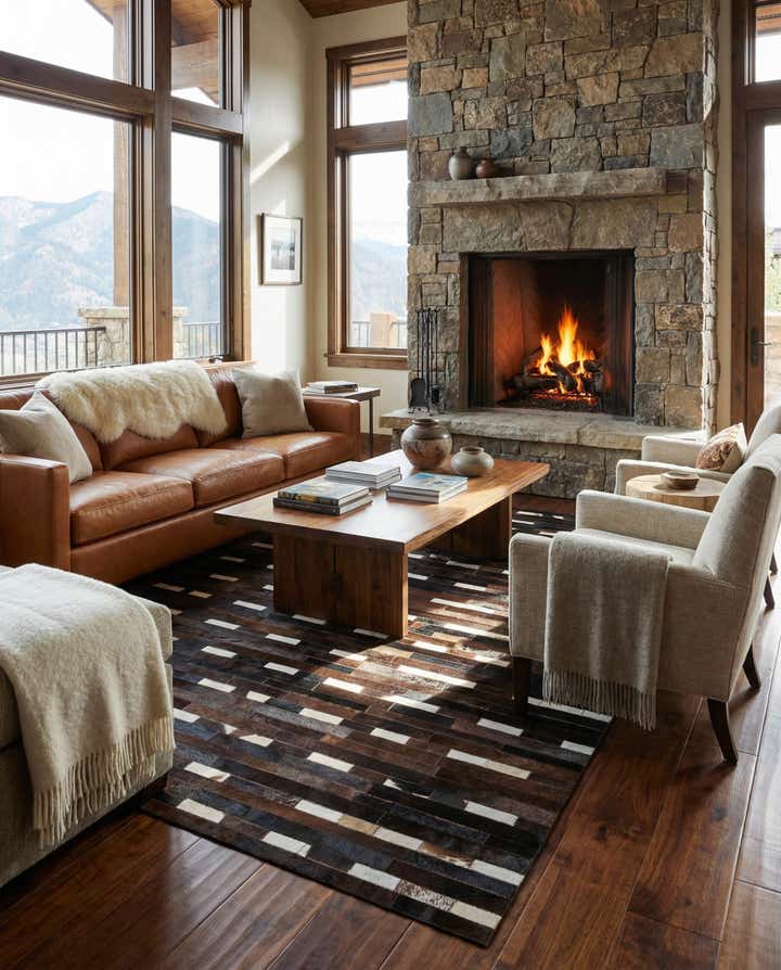 5' x 8' Cowhide Rug