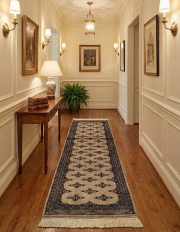 2' 1 x 6' 4 Hand Knotted Bokhara Oriental Wool Runner Rug