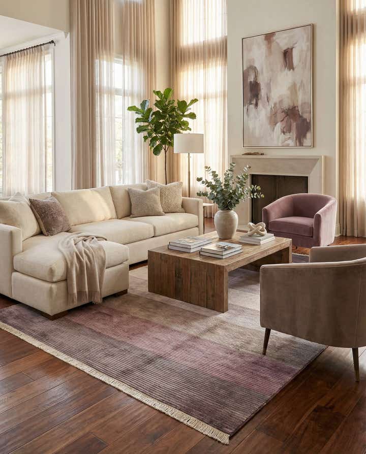 6' 7 x 9' 10 Hand Knotted Darya Wool Rug