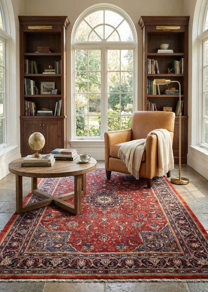 7' x 10' 3 Mashad Wool Rug