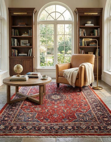 7' x 10' 3 Mashad Wool Rug