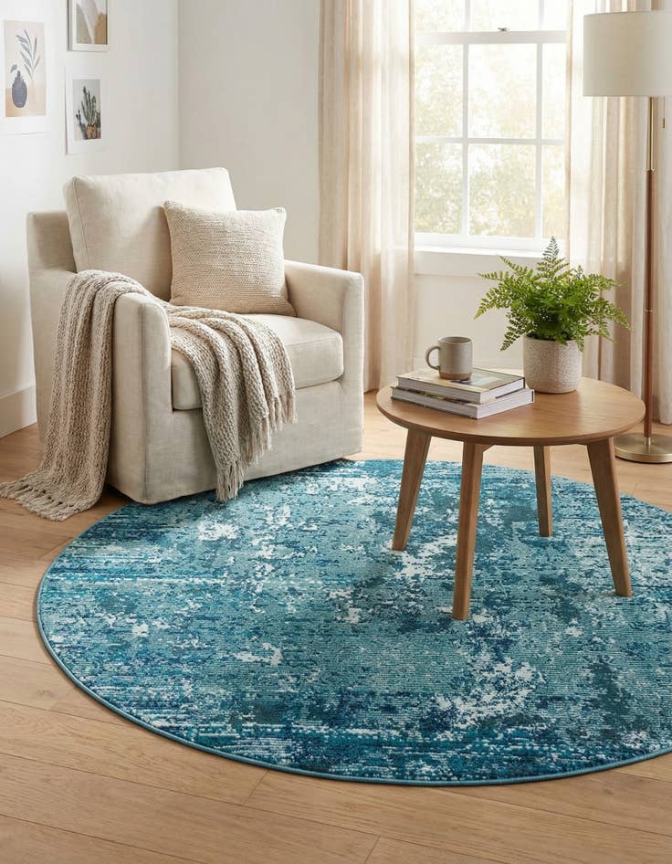 Detail image of  4' x 4' Starlight Round Rug