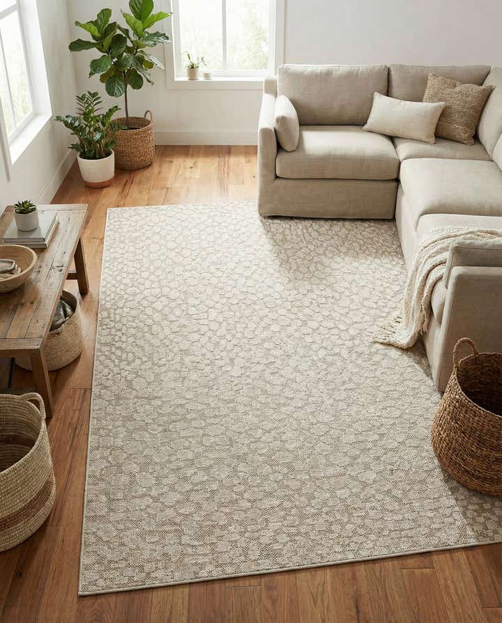 9' x 12' Easy-Clean Safari Indoor / Outdoor Rug