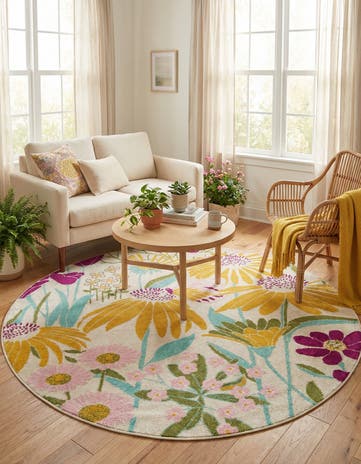 6' x 6' Bloom Round Rug