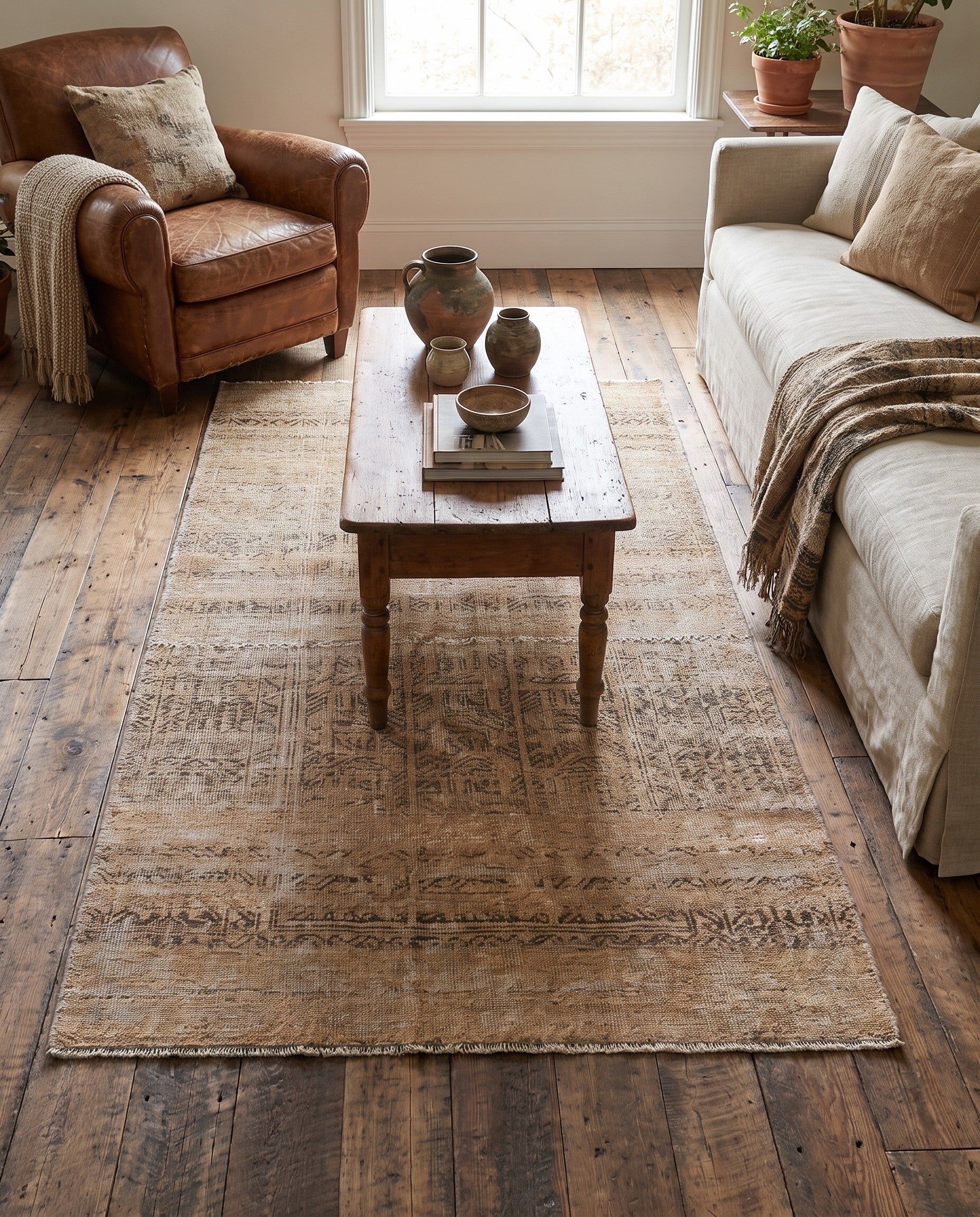 3' 3 x 5' 8 Hand Knotted Ultra Vintage Persian Wool Rug