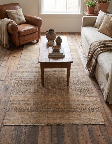 3' 3 x 5' 8 Hand Knotted Ultra Vintage Persian Wool Rug
