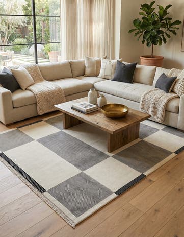6' 11 x 9' 5 Hand Knotted Darya Wool Rug