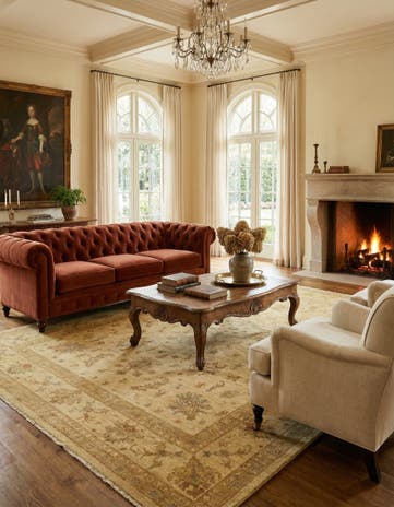 7' 1 x 9' 10 Hand Knotted Peshawar Ziegler Rug