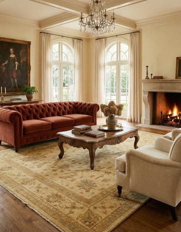 7' 1 x 9' 10 Hand Knotted Peshawar Ziegler Rug
