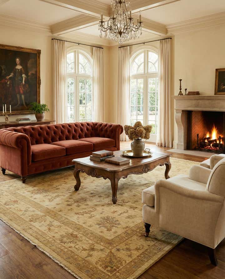 7' 1 x 9' 10 Hand Knotted Peshawar Ziegler Rug