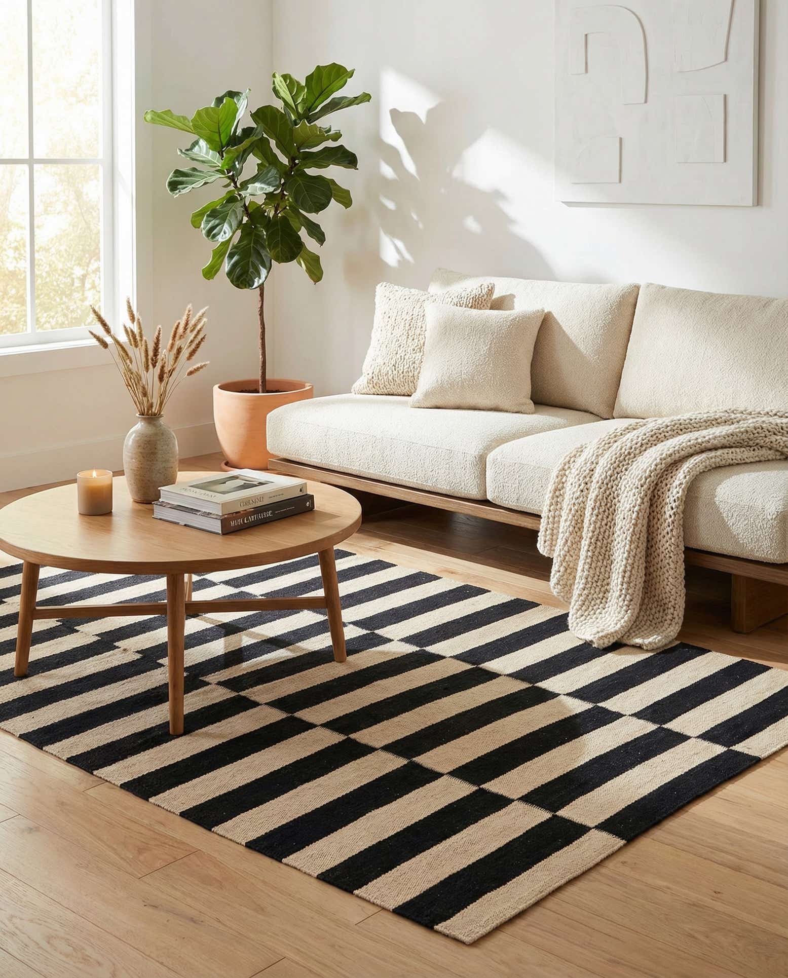 3' 5 x 4' 10 Hand Woven Kilim Modern Wool Rug