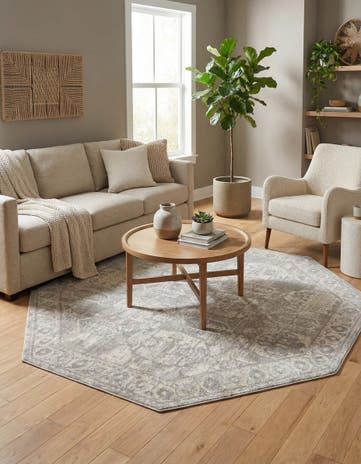Gray Lola Octagon Rug