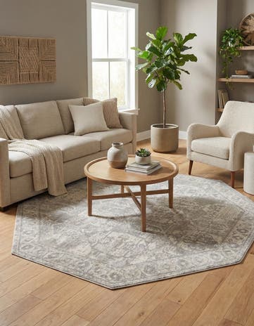 Gray Lola Octagon Rug