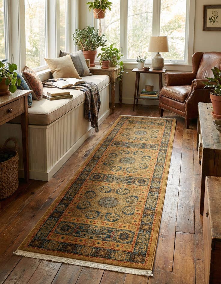 Detail image of 2' 7 x 10' Mamluk Runner Rug