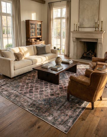 9' x 12' 1 Hand Knotted Ultra Vintage Persian Wool Rug