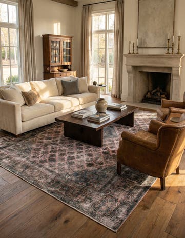 9' x 12' 1 Hand Knotted Ultra Vintage Persian Wool Rug
