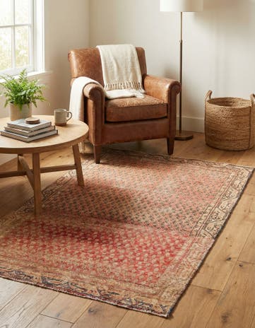 3' 9 x 6' 1 Hand Knotted Ultra Vintage Persian Wool Rug