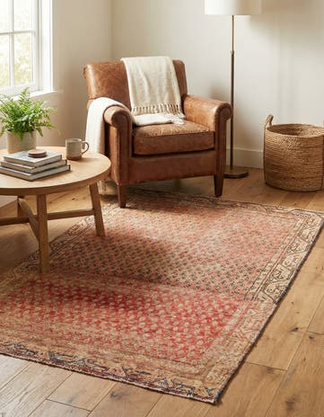3' 9 x 6' 1 Hand Knotted Ultra Vintage Persian Wool Rug