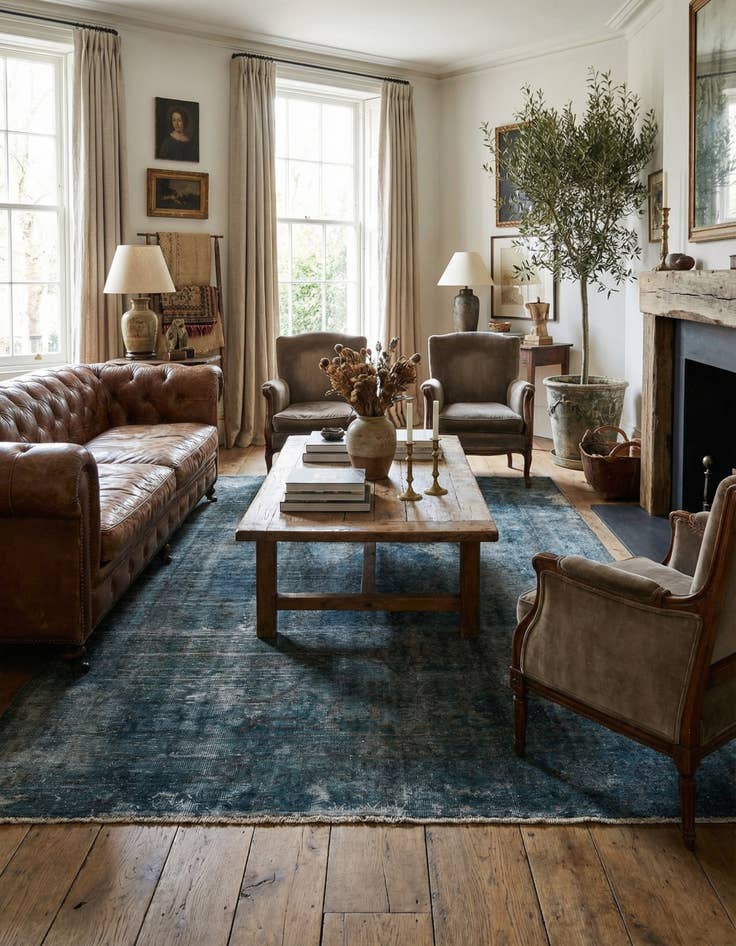 Detail image of  6' 7 x 9' 3  Hand Knotted Ultra Vintage Persian Wool Rug