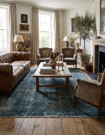 6' 7 x 9' 3 Hand Knotted Ultra Vintage Persian Wool Rug