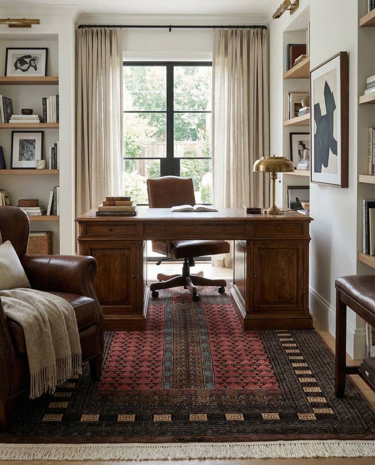 Detail image of 4' 4 x 6' 6 Hand Knotted Bokhara Oriental Wool Rug