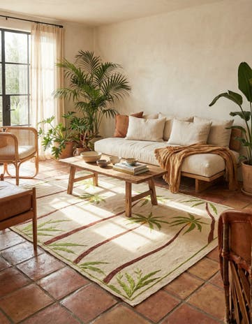 5' 6 x 7' 6 Hand Woven Kilim Suzani Wool Rug