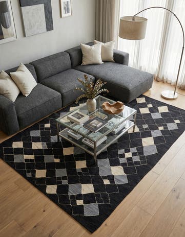 5' 9 x 7' 7 Hand Woven Kilim Modern Wool Rug