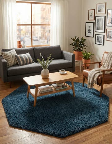 7' 10 x 7' 10 Everyday Shag Octagon Rug