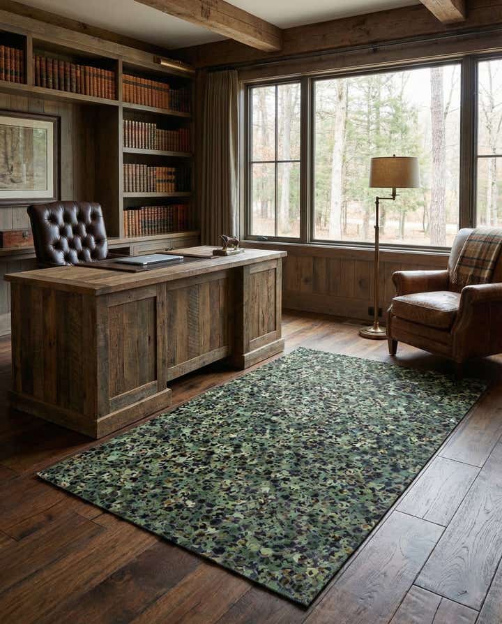 5' 1 x 8' Cowhide Stocks Rug
