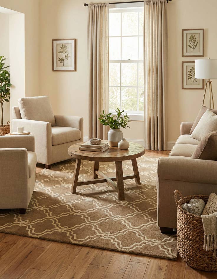 Detail image of 5' x 8' Luna Wool Rug