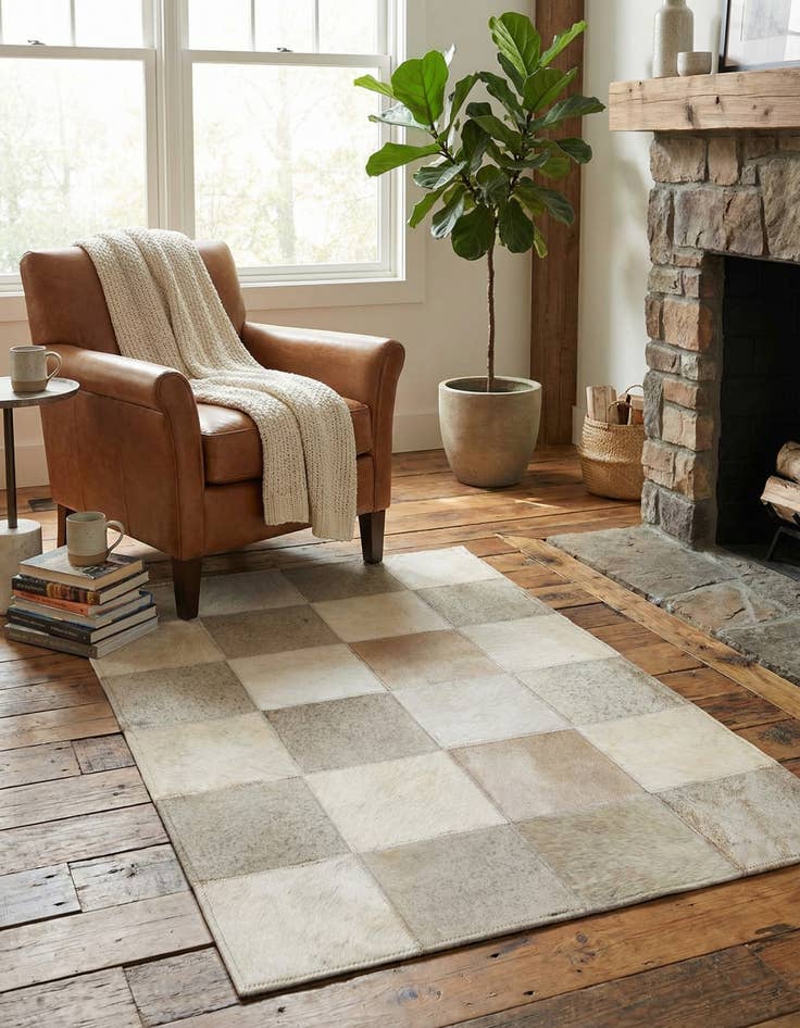 Detail image of  2' 1 x 3' 1 Cowhide Rug