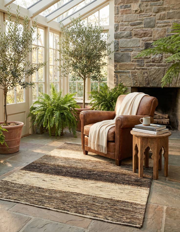 Detail image of  3' x 3' 9 Gabbeh Rug