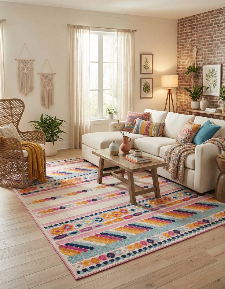 Detail image of 7' x 10'  Washable Aruba Indoor / Outdoor Rug