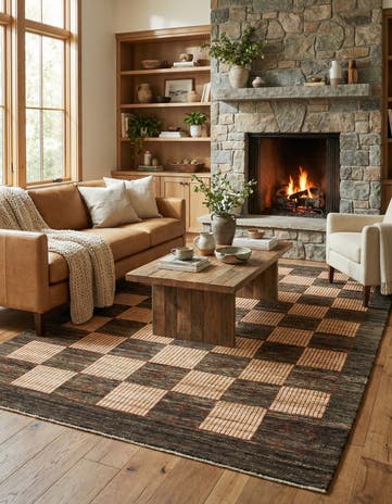 5' 9 x 8' Hand Knotted Kashkuli Gabbeh Wool Rug