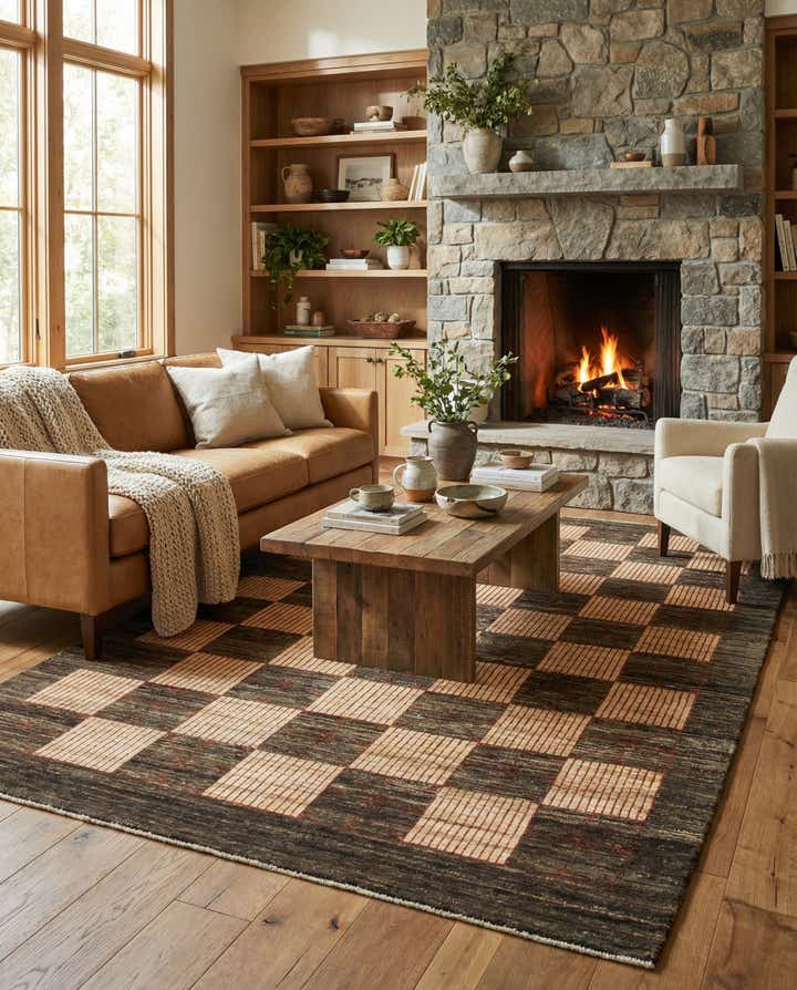 5' 9 x 8' Hand Knotted Kashkuli Gabbeh Wool Rug