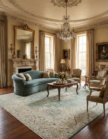 9' 9 x 12' 8 Vintage Royal Wool Rug