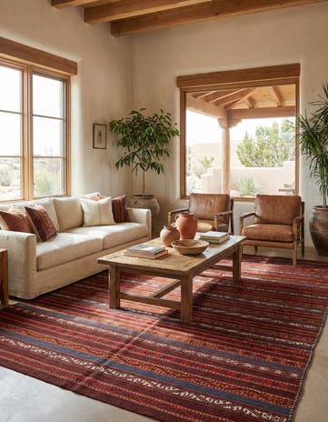 6' x 12' 10 Hand Knotted Kilim Fars Persian Wool Rug