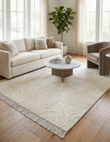 4' 9 x 6' 9 Hand Knotted Darya Wool Rug