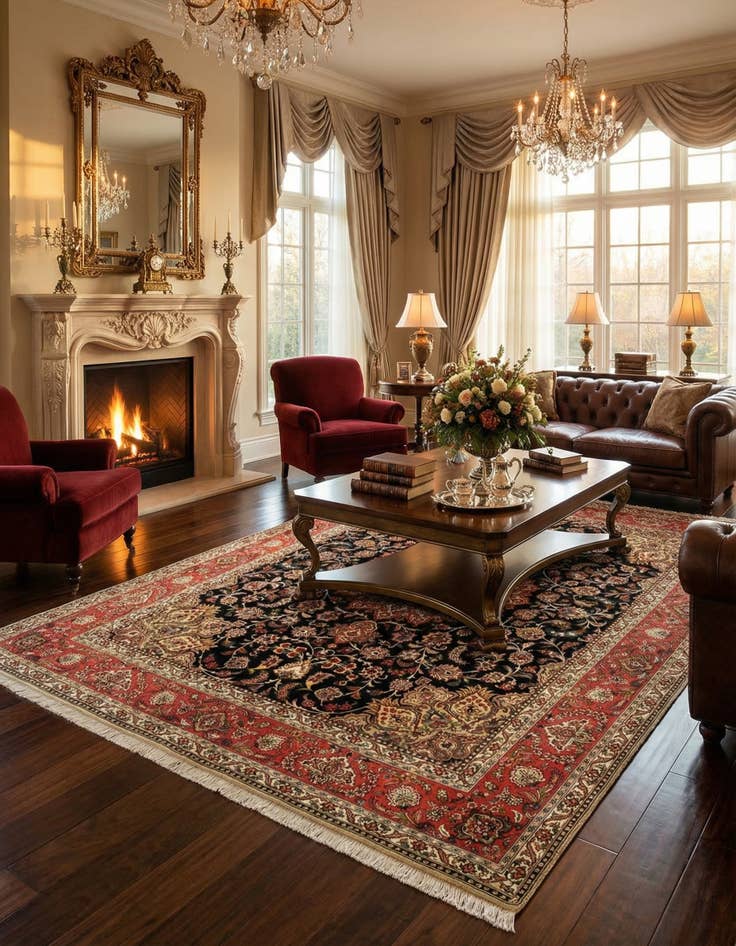 Detail image of  6' 8 x 8' 6 Tabriz Rug