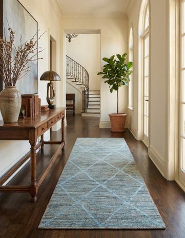 5' 3 x 13' 10 Hand Knotted Moroccan Wool Runner Rug