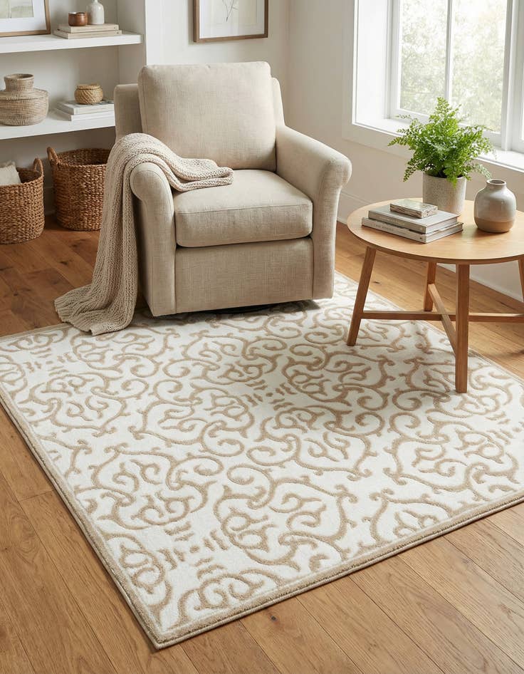 Detail image of 4' x 4' Himalaya Square Rug