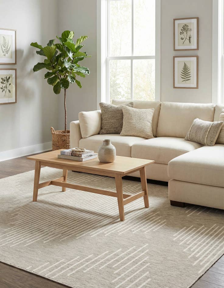 Detail image of  10' x 13'  Washable Modern Indoor / Outdoor Rug