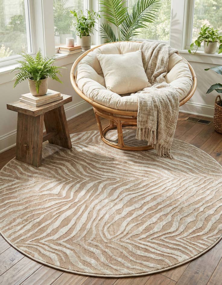 Detail image of 5' 3 x 5' 3 Finsbury Round Rug